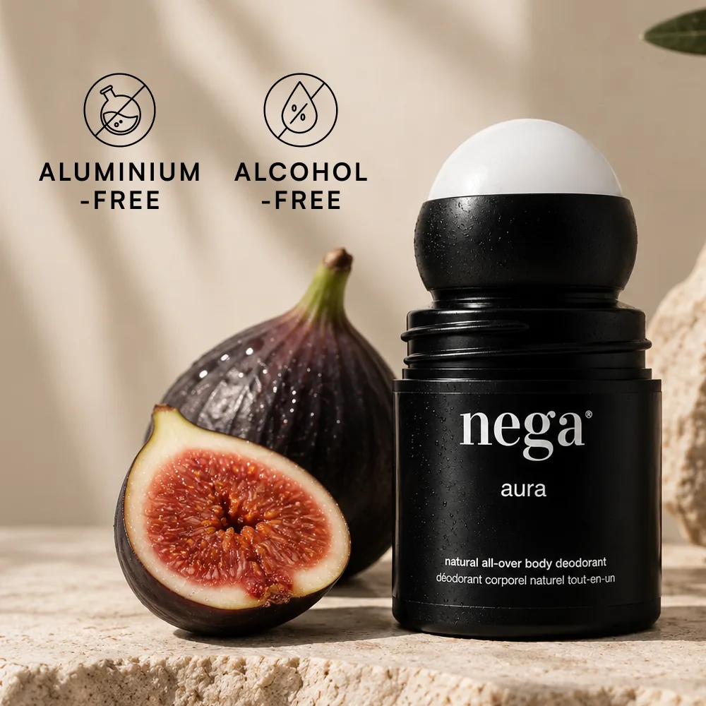 AURA vedľa čerstvých fíg – bez hliníka a bez alkoholu