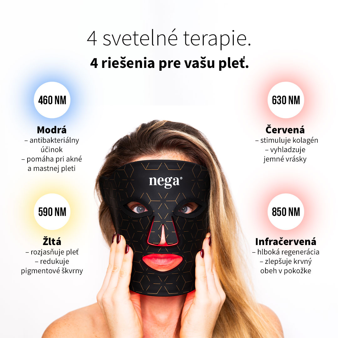 4 typy LED svetelnej terapie