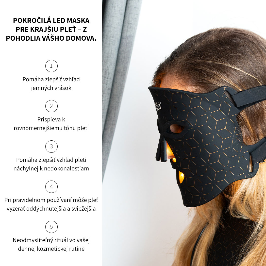 Výhody LuxGlow LED masky